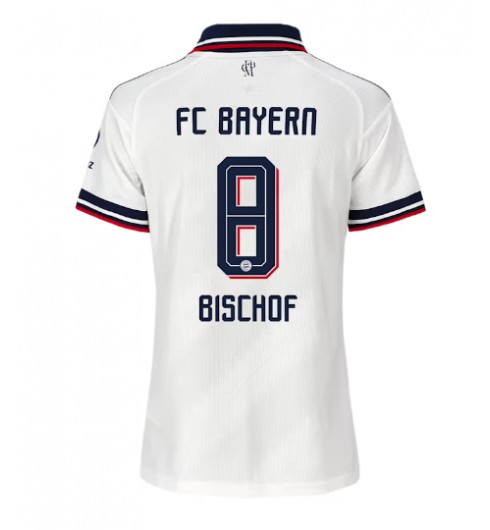 Bayern Munich Tom Bischof #8 Venkovní Dres pro Dámské 2026-27 Krátký Rukáv Bayern Munich Tom Bischof #8 Venkovní Dres pro Dámské 2026-27 Krátký Rukáv